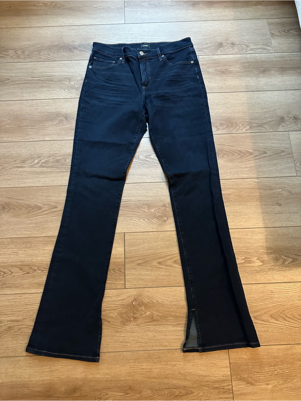 Express Skyscraper Mid Rise Hyper Stretch 12L 12 Long - Like New Never Worn Dark